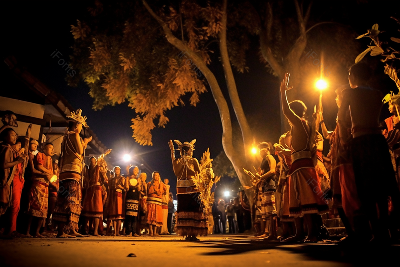 少数名族在举行神秘的篝火祈福仪式摄影背景,高清,摄影图,摄影图片,图片大全,摄影图免费下载